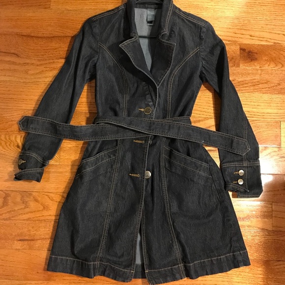 Bisou Bisou Stretch Denim Longer Jacket size xs - Picture 2 of 7